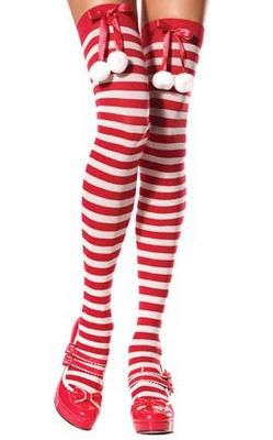 Cute Bow Striped Christmas Stockings